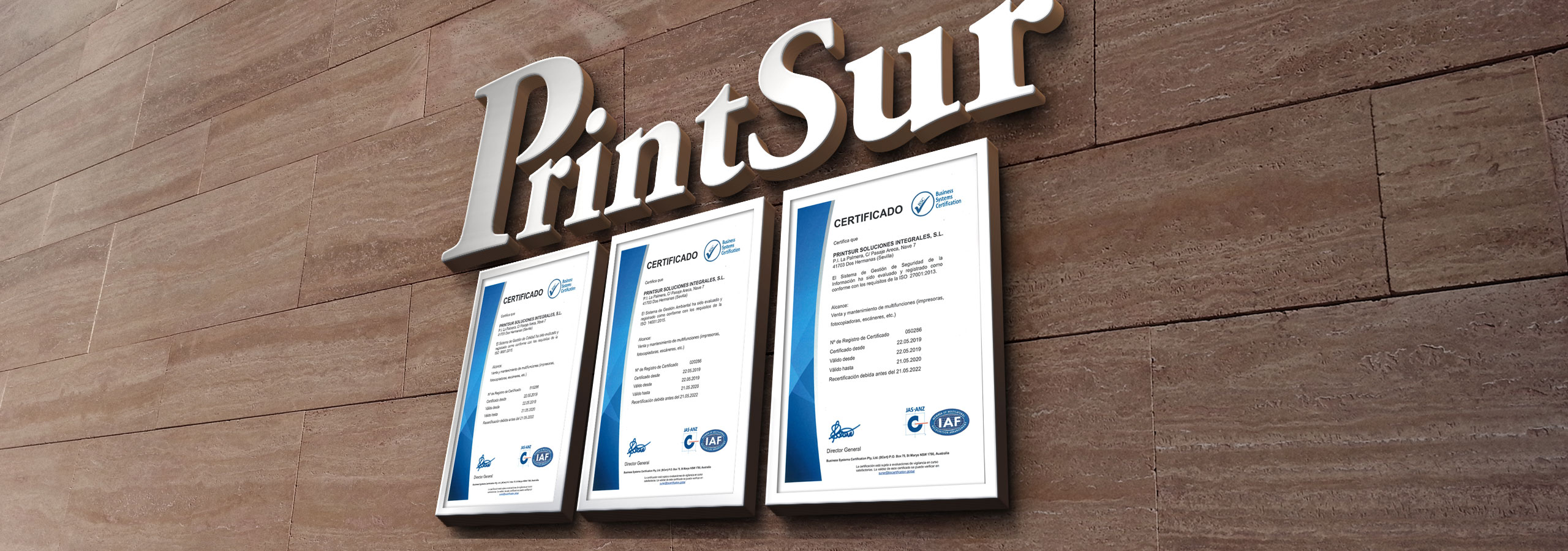 Certificaciones PrintSur